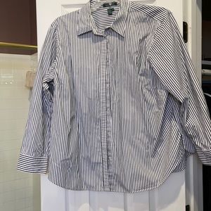 3x Ralph Lauren long sleeve black  and white shirt